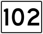 State Route 102 marker