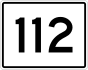 State Route 112 marker