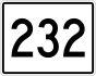 State Route 232 marker