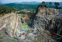 A Stone quarry near malayattoor hill.