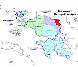 Map of Manokwari metro area