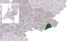 Highlighted position of Aalten in a municipal map of Gelderland