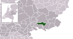 Highlighted position of Ambt Doetinchem in a municipal map of Gelderland