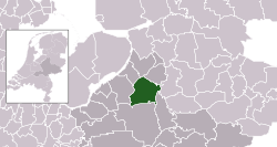 Highlighted position of Epe in a municipal map of Gelderland