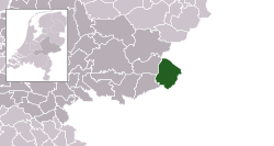 Highlighted position of Winterswijk in a municipal map of Gelderland