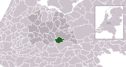 Highlighted position of Wijk bij Duurstede in a municipal map of Utrecht