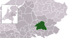 Highlighted position of Bronckhorst in a municipal map of Gelderland