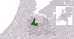 Highlighted position of Stichtse Vecht in a municipal map of Utrecht
