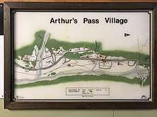 Map of Arthur's Pass Village