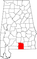 State map highlighting Covington&#32;County