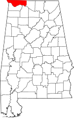 State map highlighting Lauderdale&#32;County