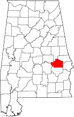 State map highlighting Macon&#32;County