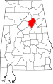State map highlighting St. Clair&#32;County