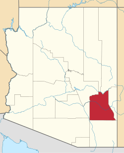 State map highlighting Graham&#32;County
