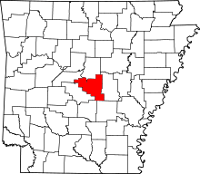 State map highlighting Pulaski&#32;County