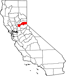 State map highlighting Placer&#32;County