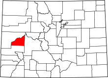 State map highlighting Delta&#32;County