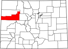 State map highlighting Garfield&#32;County
