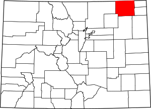 State map highlighting Logan&#32;County