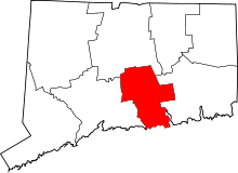 State map highlighting Middlesex&#32;County