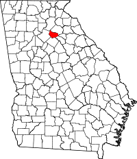 State map highlighting Barrow&#32;County
