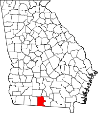 State map highlighting Brooks&#32;County