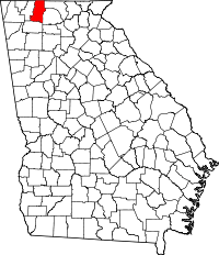 State map highlighting Murray&#32;County