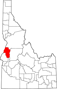State map highlighting Adams&#32;County