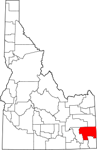 State map highlighting Caribou&#32;County