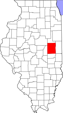 State map highlighting Champaign&#32;County