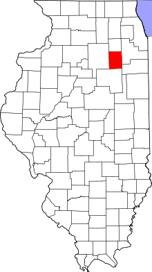 State map highlighting Grundy&#32;County