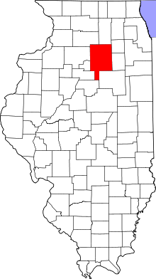 State map highlighting LaSalle&#32;County