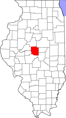 State map highlighting Logan&#32;County