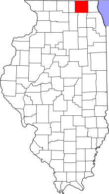 State map highlighting McHenry&#32;County
