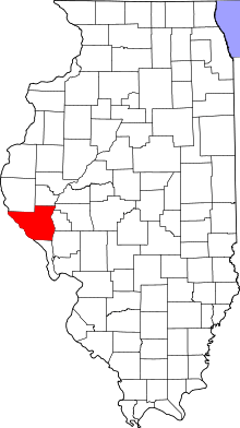 State map highlighting Pike&#32;County
