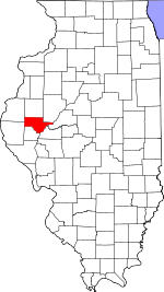 State map highlighting Schuyler&#32;County