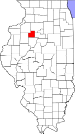 State map highlighting Stark&#32;County