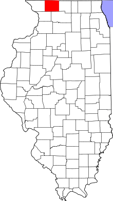 State map highlighting Stephenson&#32;County