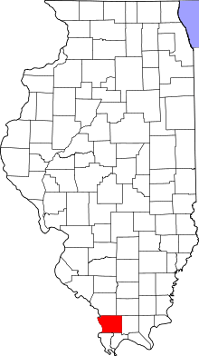 State map highlighting Union&#32;County