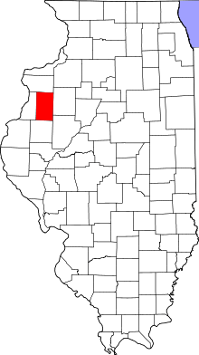 State map highlighting Warren&#32;County