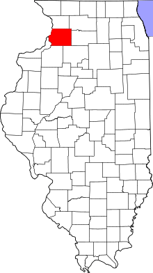 State map highlighting Whiteside&#32;County