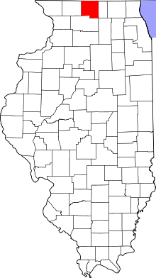 State map highlighting Winnebago&#32;County