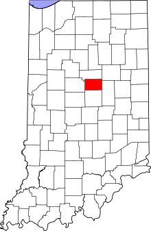 State map highlighting Tipton&#32;County
