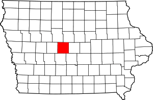 State map highlighting Boone&#32;County