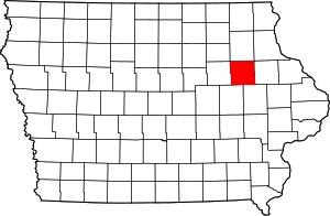 State map highlighting Buchanan&#32;County