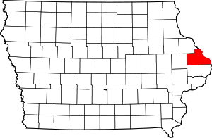 State map highlighting Jackson&#32;County