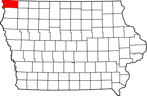 State map highlighting Lyon&#32;County