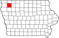 State map highlighting O'Brien&#32;County
