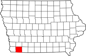 State map highlighting Page&#32;County