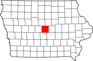 State map highlighting Story&#32;County